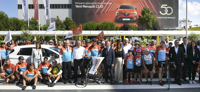  “Bisikletle Yüzyıllık Macera” turunun Oyak Renault ayağı gerçekleşti 