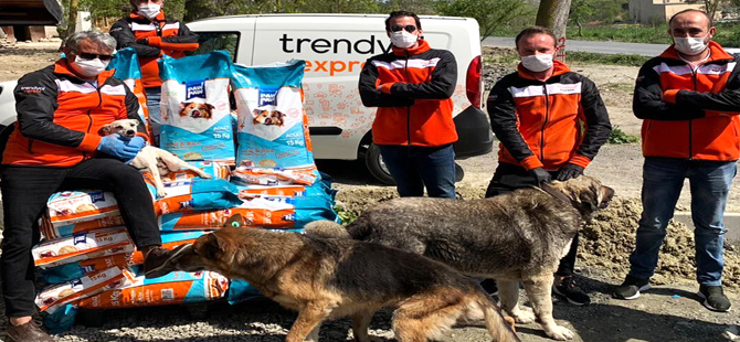 Trendyol HAYTAP iş birliğinde 3 ton mama dağıttı