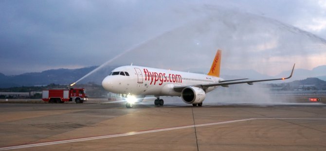 Gazipaşa-Alanya Pegasus’un Kiev’den gelen ilk uçuşunu karşıladı