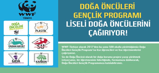 WWF-Türkiye’nin Liseli Doğa Öncülerini Çağırıyor!