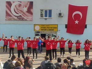 Prof Faik Somer Spor Lisesi'nde 29 Ekim Cumhuriyet Bayramı Coşkuyla Kutlandı 