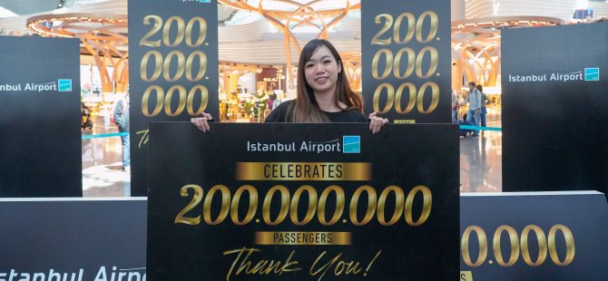 İGA İstanbul Havalimanı 200 milyonuncu yolcusunu ağırladı