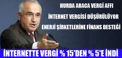 İNTERNET VERGİSİ DÜŞÜRÜLÜYOR