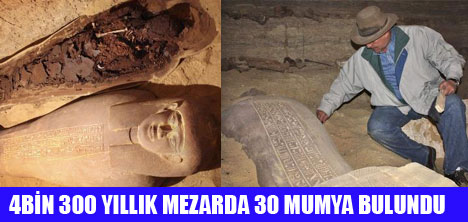 MISIR'DA 30 MUMYA BULUNDU