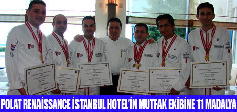 POLAT OTEL MUTFAK EKİBİNE 11 MADALYA