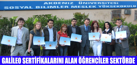 GALİLEO SERTİFİKALI ÖĞRENCİLER