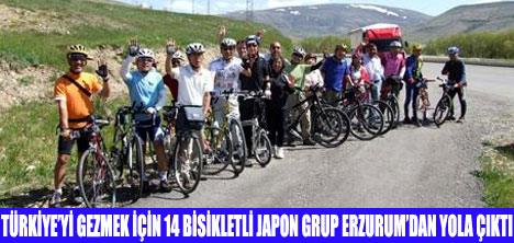 BİSİKLETLİ JAPONLAR, TÜRKİYEYİ GEZECEK