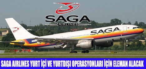 SAGA AIRLINES ELEMAN ALACAK