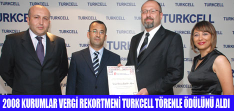 2008 VERGİ REKORTMENİ TURKCELL