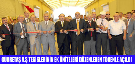 GÜBRETAŞ TESİSLERİNE YENİ YATIRIM