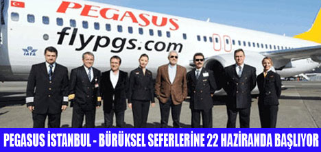 PEGASUS İSTANBUL- BÜRÜKSEL SEFERELERİNE BAŞLIYOR