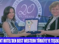 BEST WESTERN ZİNCİRİNE TEŞEKKÜR PLAKETİ