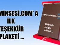 TURİZMİN SESİ EKİBİNE TEŞEKKÜR PLAKETİ