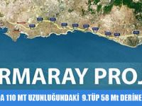 MARMARAY'DA 110 MT UZUNLUĞUNDAKİ  9.TÜP 58 Mt DERİNE BATIRILIYOR