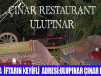 ÇINAR RESTAURANTTA İFTAR KEYFİ