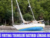 DATÇADA FIRTINA 2 TEKNEYİ BATIRDI