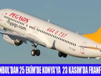 PEGASUS ;İSTANBULDAN KONYA FRANFURTA UÇACAK