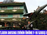 EVİNİN ÖNÜNE 6.5 METRELİK F-16 DİKTİ