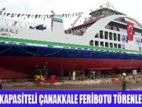 ÇANAKKALE FERİBOTU DENİZE İNDİ