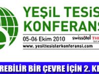 YEŞİL TESİSLER KONFEFANSI 5-6 EKİMDE