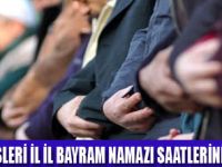 İSTANBUL'DA BAYRAM NAMAZI 07:36'DA