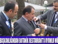 BOTANİK RESTAURANTA ANLAMLI ÖDÜL