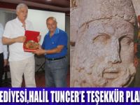 HALİL TUNCERE TEŞEKKÜR PLAKETİ