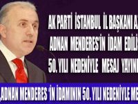 AZİZ BABUŞCU'DAN MENDERES MESAJI