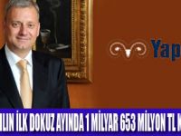 DOKUZ AYDA1 MİLYAR 653 TL KÂR