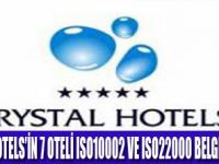 CRYSTAL HOTELS KALİTE  BELGELENDİ