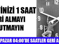 YAZ SAATİ UYGULAMASI SONA ERİYOR