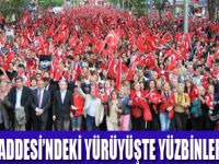 KADIKÖYDE YÜZBİNLER YÜRÜDÜ