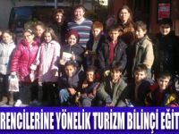 İLKOKUL ÖĞRENCİLERİ TURİZMİ ÖĞRENİYOR