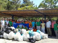 Çevreye duyarlı “Green Team ekibi” bölgede atık temizliği gerçekleştirdi