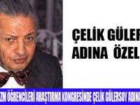 ÇELİK GÜLERSOY ADINA ÖDÜL VERİLİYOR