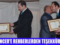 HALİL TUNCER'E TEŞEKKÜR PLAKETİ